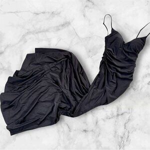 La Femme Black Sleeveless Maxi Dress Size 0 NWT